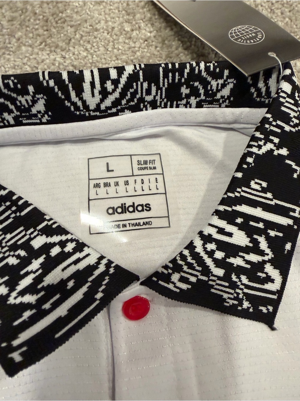 Adidas Men’s White Japan jujutsu kaisen concept saturo gojo slim fit Jersey - Picture 4 of 5